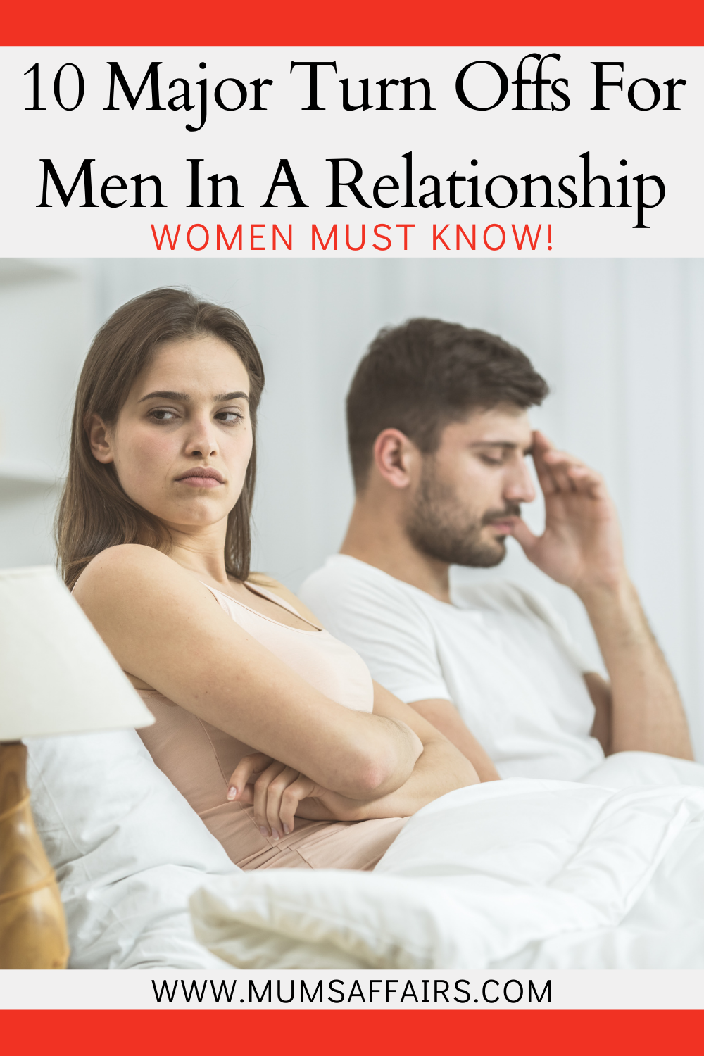 Turn Offs For Men In A Relationship