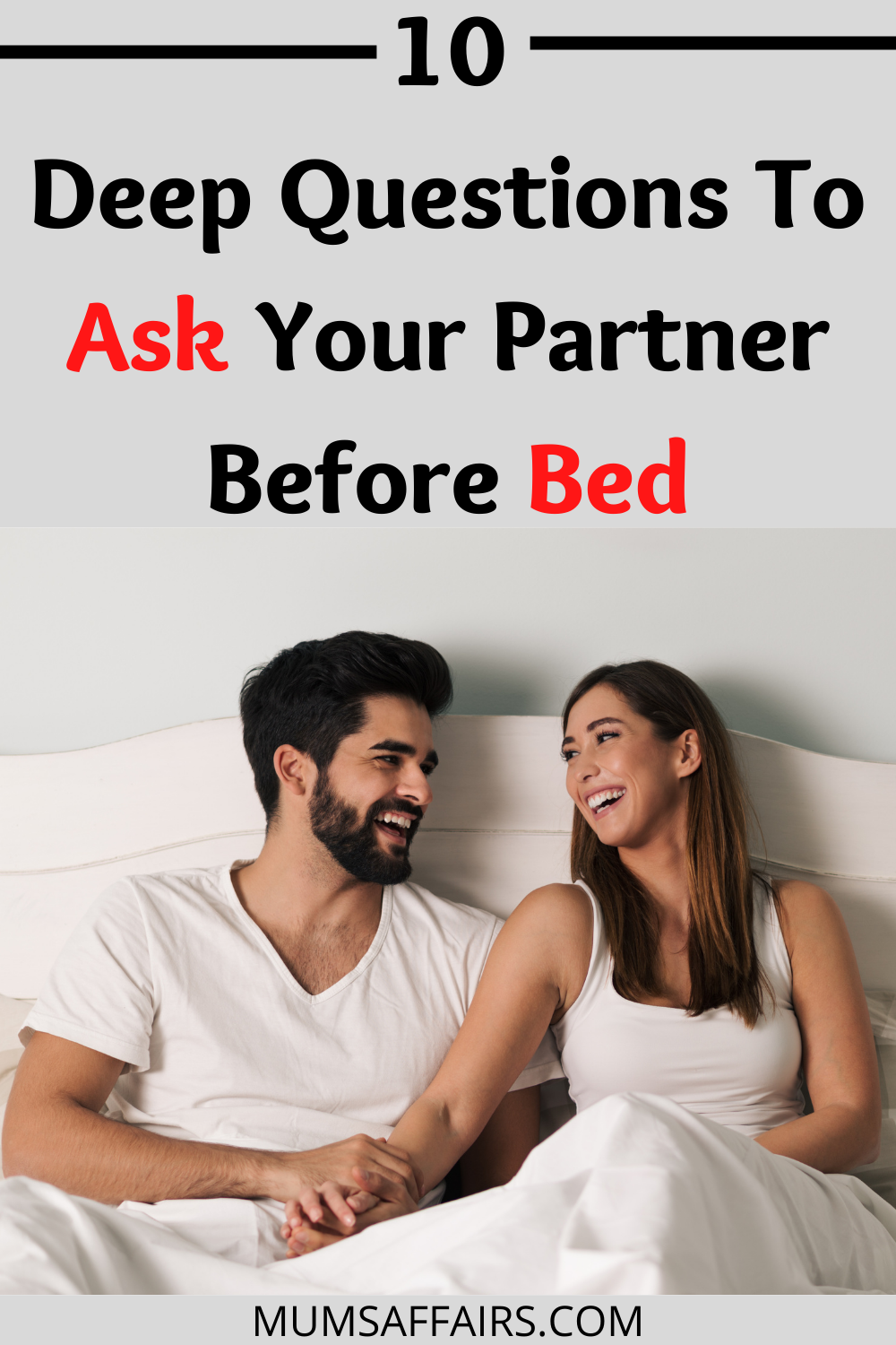 deep questions to ask your partner before bed