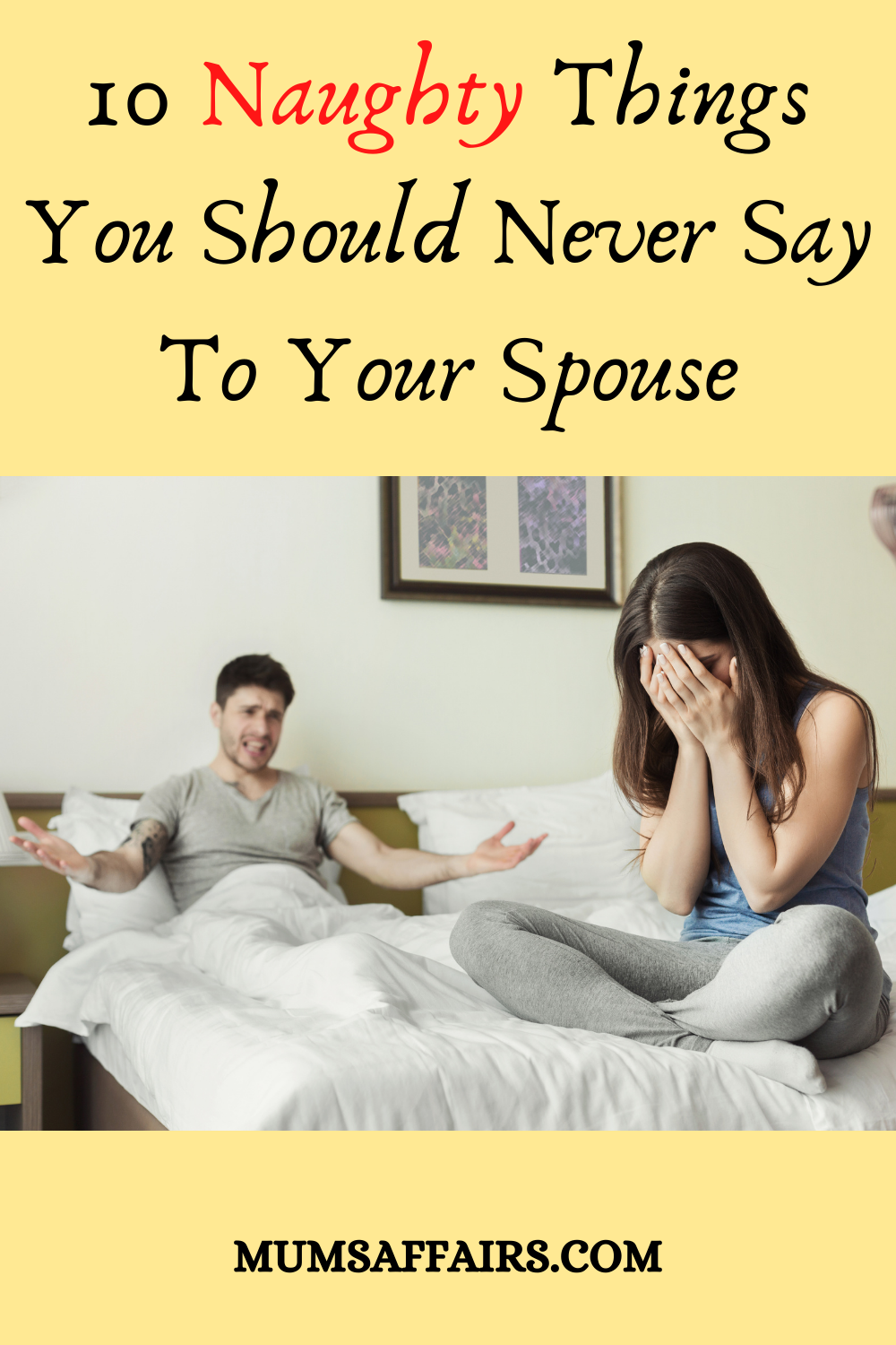 Silly Things You Should Never Say to Your Spouse