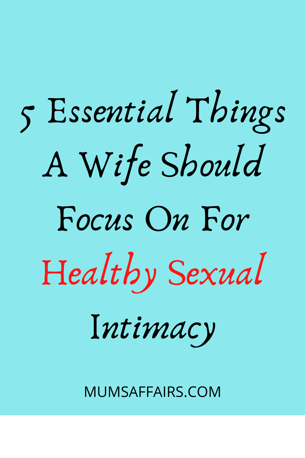 Intimacy In Your Marriage